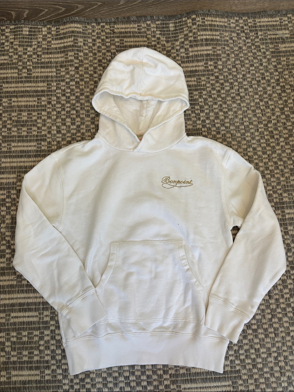 Bonpoint Cream kids  Hooded Sweatshirt
